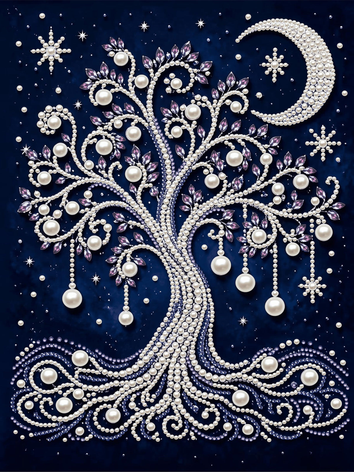 PEARL PAINTING I LEBENSBAUM UNTER DEM SICHELMOND