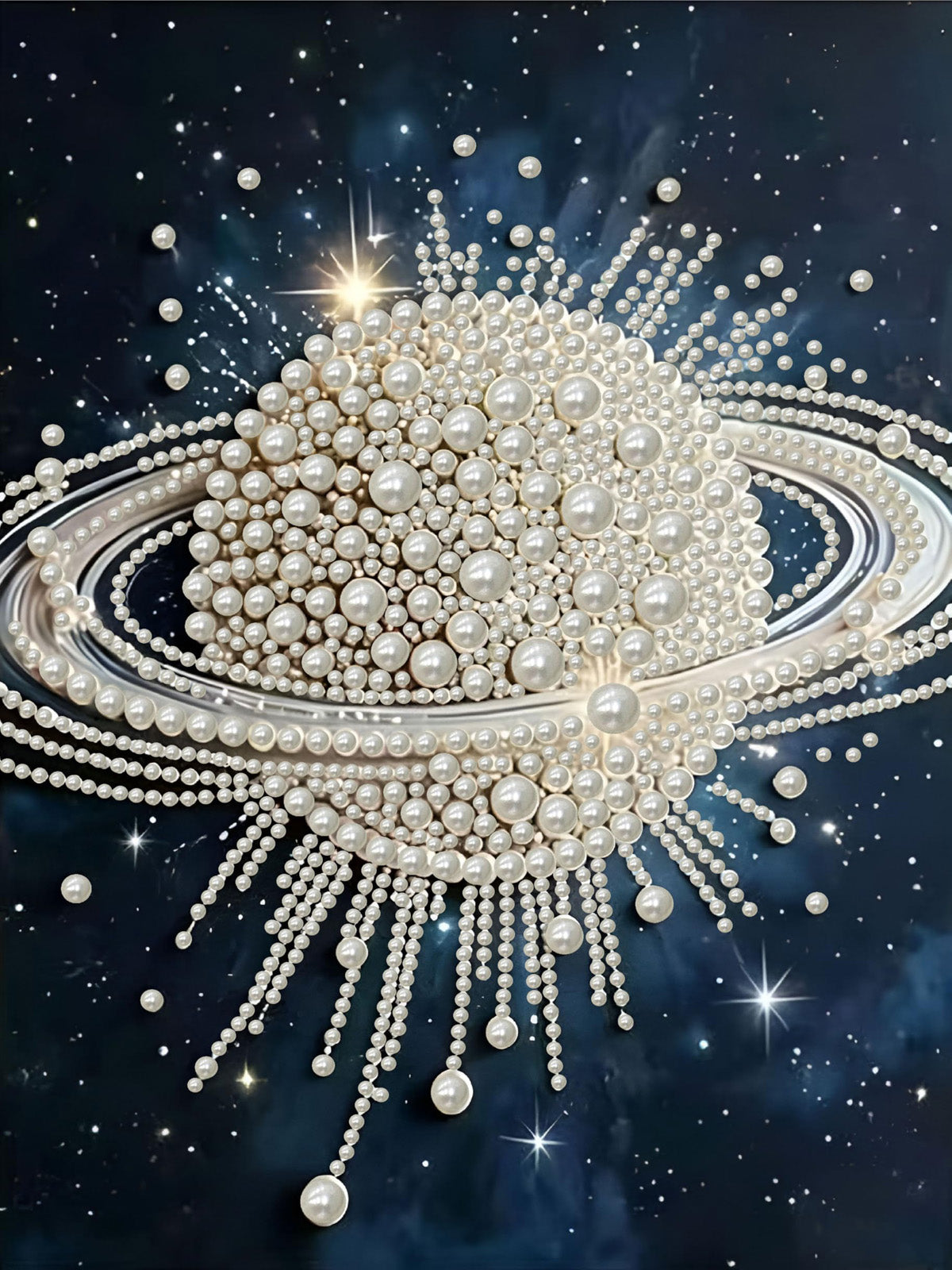 PEARL PAINTING I SATURN IM STERNENGLANZ