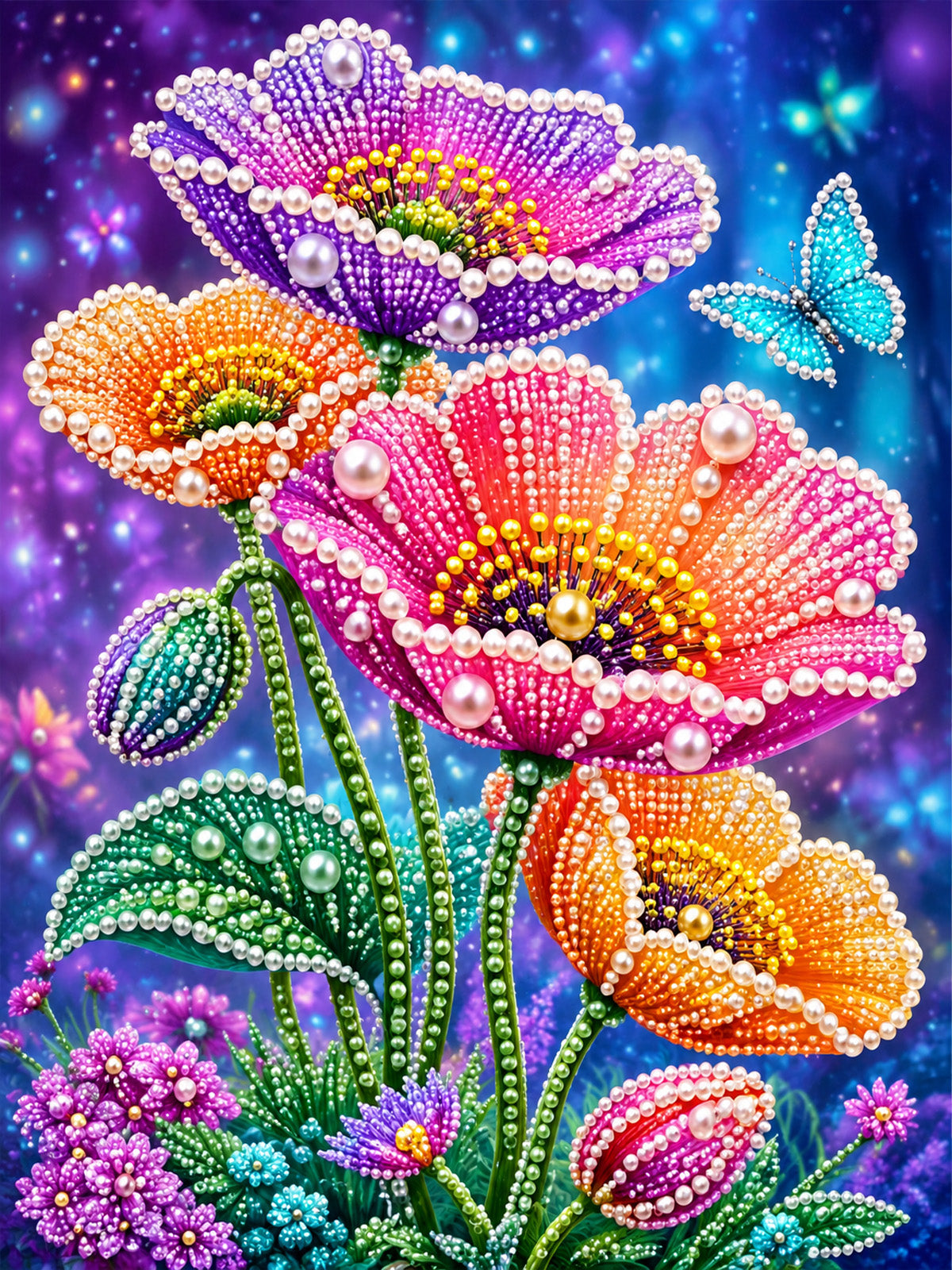 PEARL PAINTING I MOHNBLÜTEN