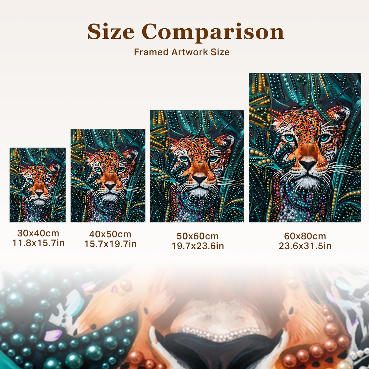 PEARL PAINTING I WILDKATZE IM DSCHUNGELGLANZ
