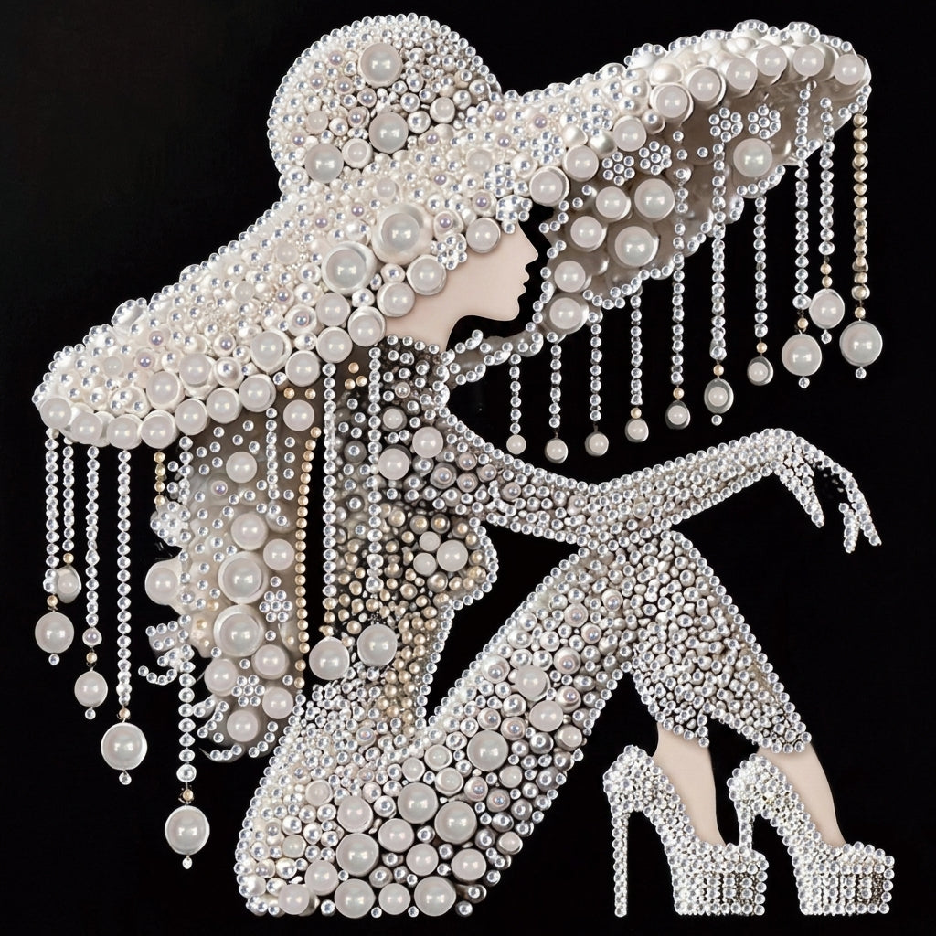 PEARL PAINTING I ELEGANZ IN WEISSEN PERLEN