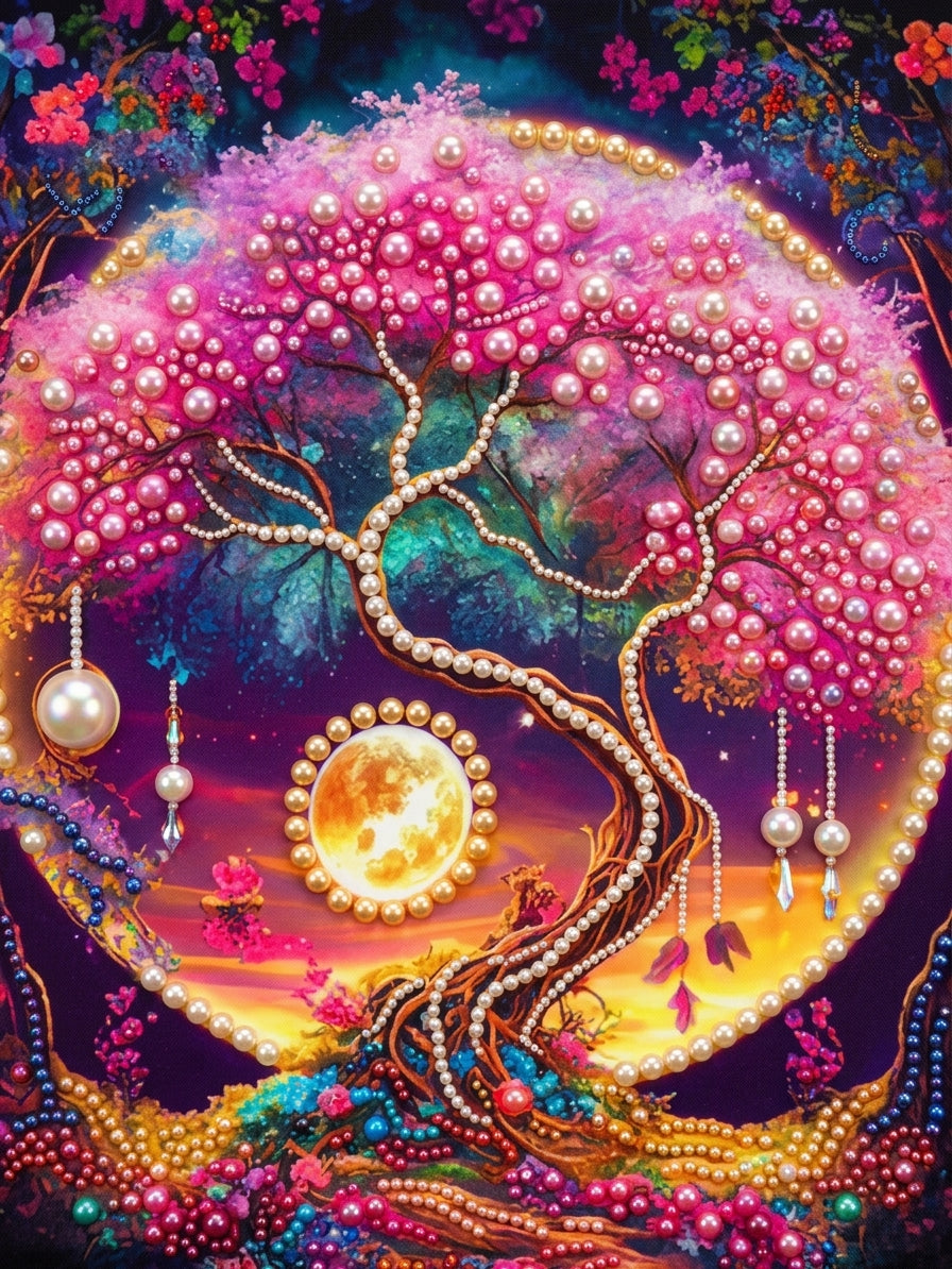 PEARL PAINTING I MAGISCHER BLÜTENBAUM