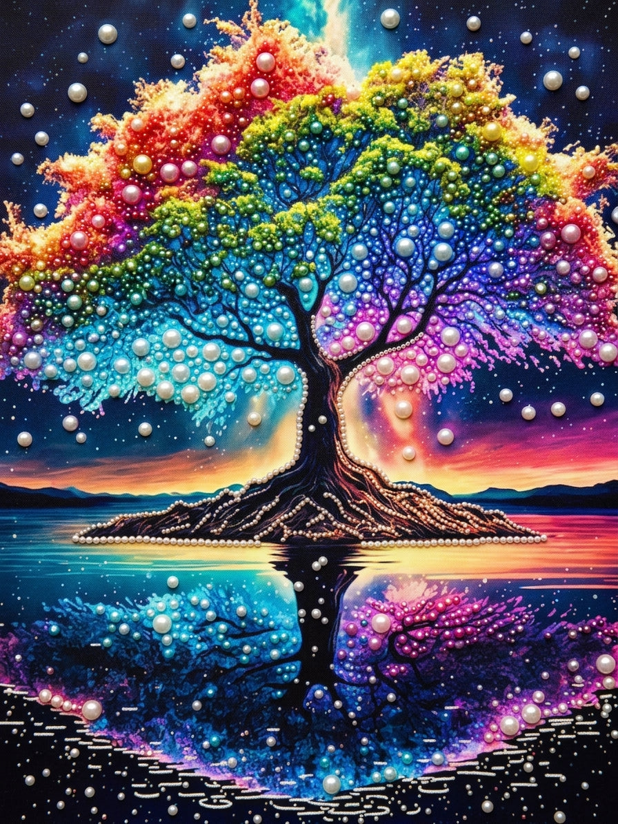 PEARL PAINTING I REGENBOGENBAUM