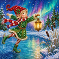 PEARL PAINTING I WEIHNACHTSELF AUF GLITZERNDEM EIS