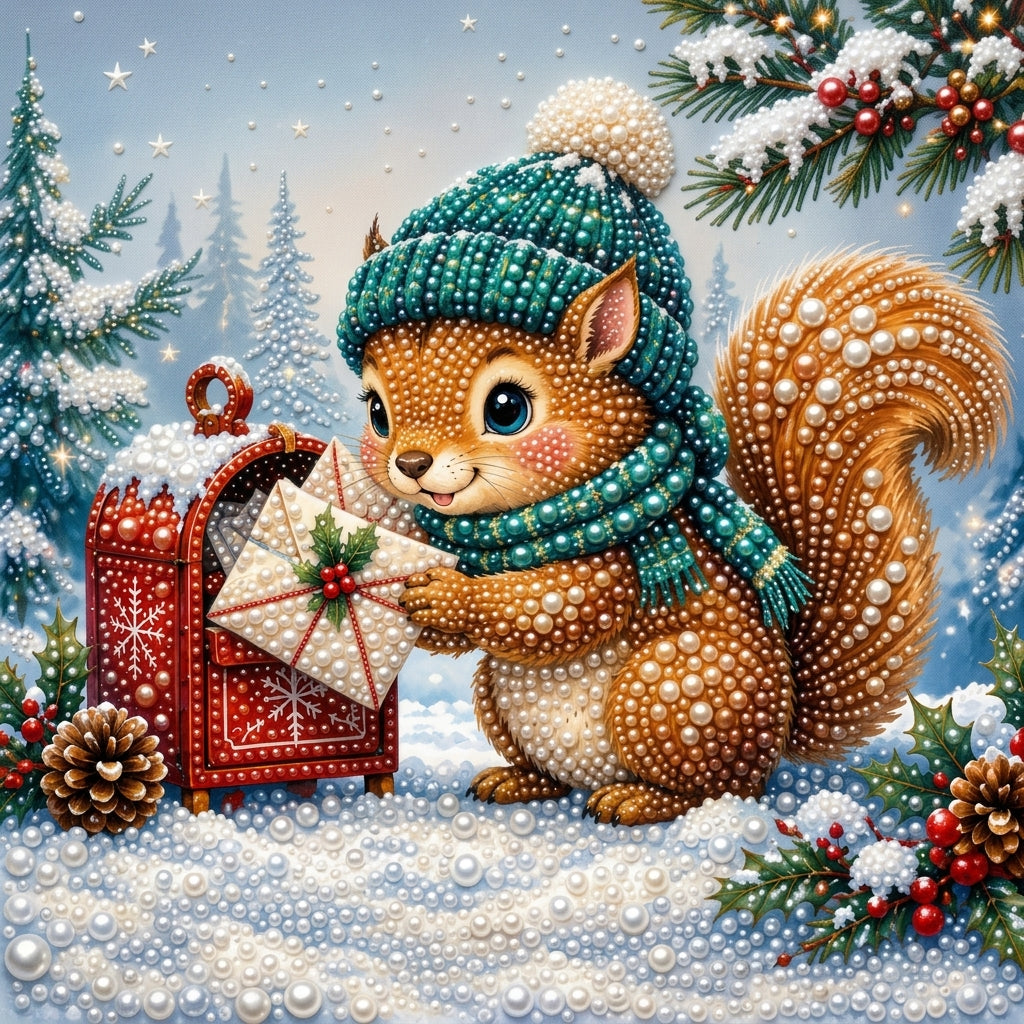 PEARL PAINTING I WEIHNACHTSPOST VOM EICHHÖRNCHEN