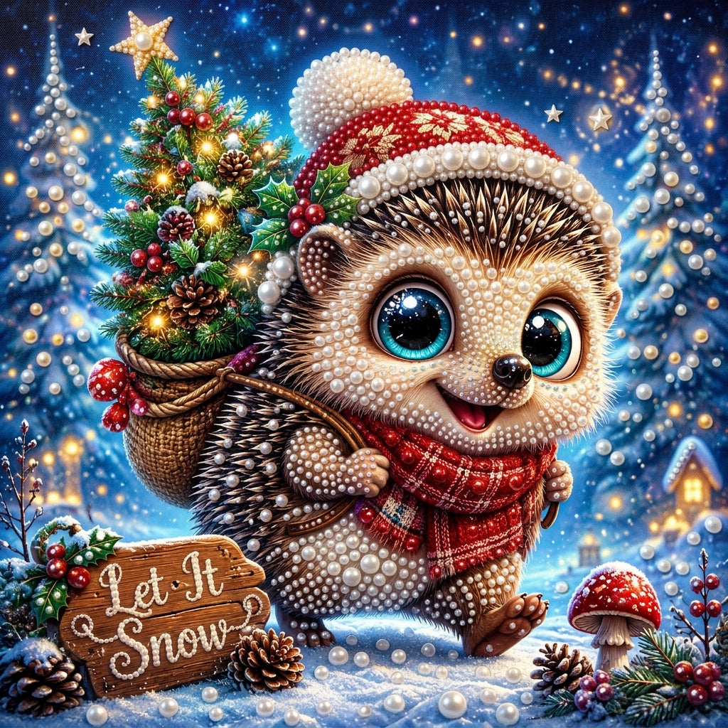 PEARL PAINTING I WEIHNACHTSIGEL MIT TANNENBÄUMCHEN